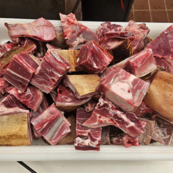 Burnt Goat With Skin